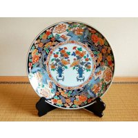 金襴菊那 尺３寸皿（39ｃｍ）