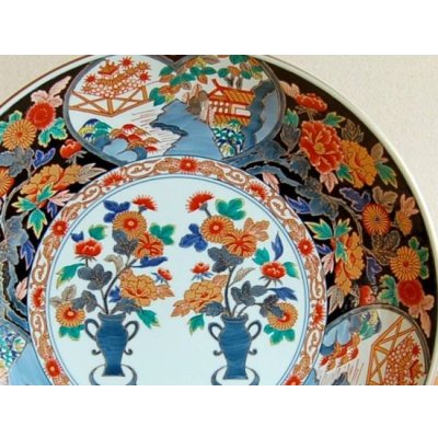 画像2: 金襴菊那 尺３寸皿（39ｃｍ）