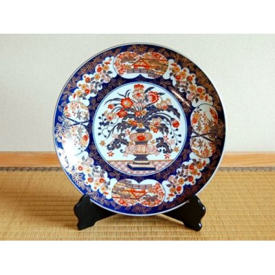 金襴花盛 尺寸皿（30ｃｍ）