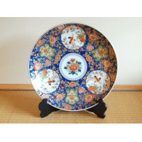 極彩木甲鶴 尺５寸皿（45ｃｍ）