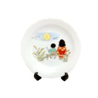 鍋島椿紋　湯呑（木箱入）