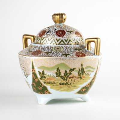 画像3: 錦春景図 香炉(木箱入)