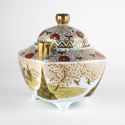 画像4: 錦春景図 香炉(木箱入)