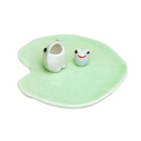 はすミニ親子カエル　置物