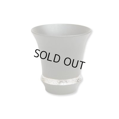 【有田焼】いぶし銀（反り型）日本酒グラス　SAKE GLASS