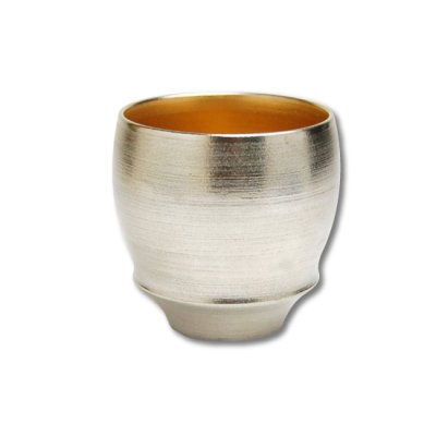 【有田焼】銀閣（丸型）日本酒グラス　SAKE GLASS