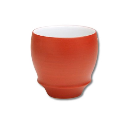 【有田焼】朱巻（丸型）日本酒グラス　SAKE GLASS