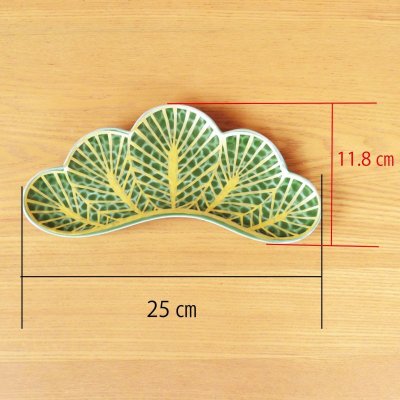 画像3: 幸松葉（緑） 前菜皿