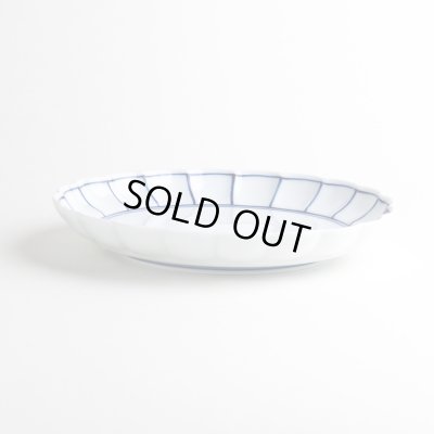 画像3: 染付ふちどり線 菊割５寸皿