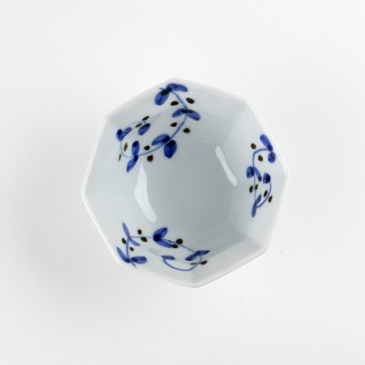 画像4: 染付サビ唐草 八角小付(小)