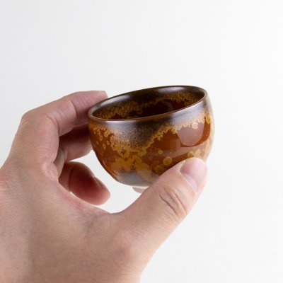 画像6: 金花紋 ぐい飲み(馬場真右エ門窯 / 木箱入)