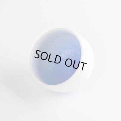 画像4: 藍染水滴 ぐい飲み（馬場真右エ門窯 / 木箱入）