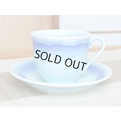 画像2: 海のシルクロード コーヒー碗皿(馬場真右エ門窯 / 木箱入)