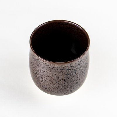 画像3: 【名入れ・名前入り】油滴天目（大） 湯呑（馬場真右エ門窯/木箱付）