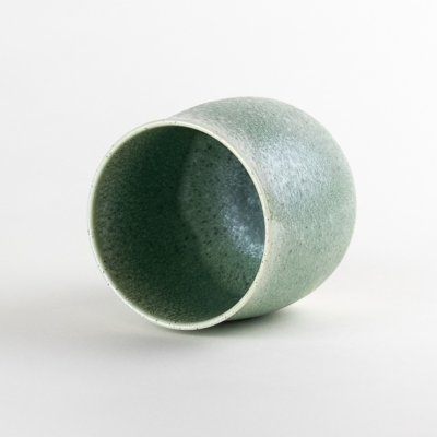 画像4: うぐいす釉 (小)湯呑(馬場真右エ門窯/木箱付)