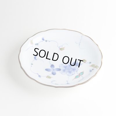 染錦花牡丹 ６寸皿