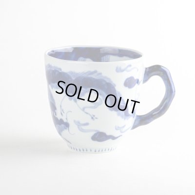 【有田焼】雲龍（青）マグカップ