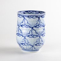 花弁紋 手造り湯呑（大）