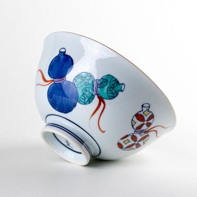 画像5: 【名入れ・名前入り】鍋島六瓢(青) 茶碗