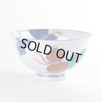 鍋島六瓢（赤） 茶碗