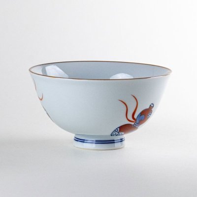 画像3: 【名入れ・名前入り】鍋島六瓢(赤) 茶碗