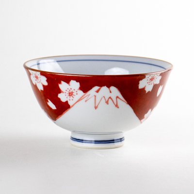 画像3: 【名入れ・名前入り】鍋島富士(青富士) 茶碗