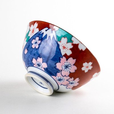 画像5: 【名入れ・名前入り】鍋島富士(青富士) 茶碗