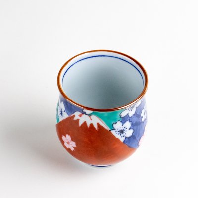 画像3: 【名入れ・名前入り】鍋島富士(赤富士) 湯呑