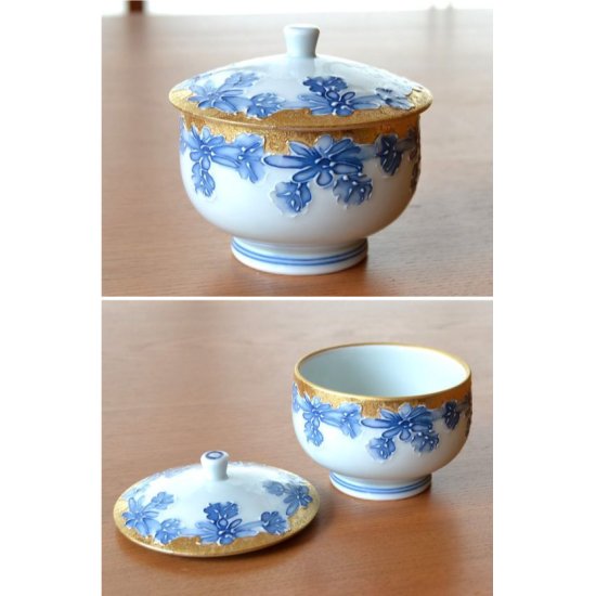 茶道具！ 香菊 思わしくなく ☆金菖蒲抹茶碗☆ TYB485 木箱付 新品