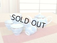 外プラチナ牡丹 Uポット茶器（化粧箱入）