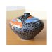 鉄釉鯉絵 小壷