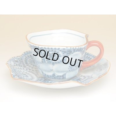 画像2: 蛸唐草花紋 たっぷりコーヒー碗皿