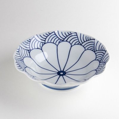 画像5: 菊割青海波 12.5cm深皿