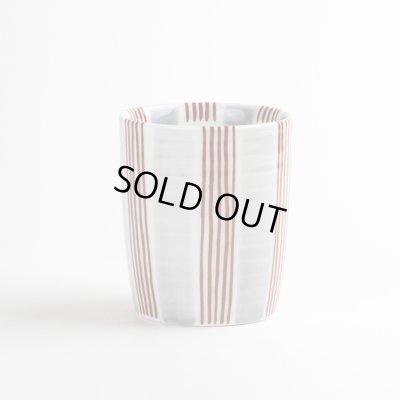 いなせ(赤)湯呑