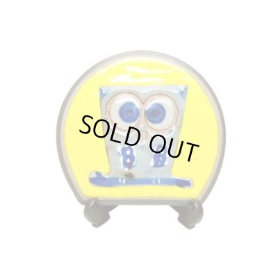 愛ふくろう(黄) ミニ飾皿