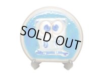 愛ふくろう（青）　ミニ飾皿