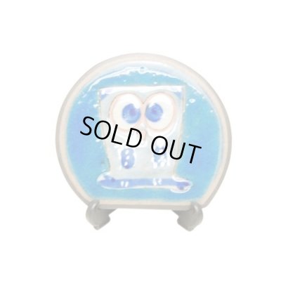 愛ふくろう(青) ミニ飾皿