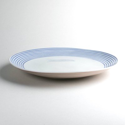 画像5: 二彩千筋 8寸皿(1枚)