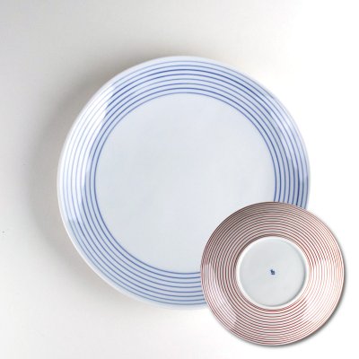 画像3: 二彩千筋 6.5寸皿（１枚）