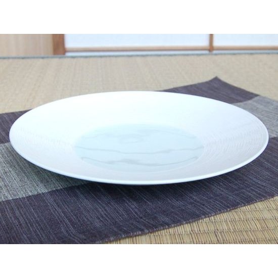 骨董品　青絵大皿２枚組み　S739AO 大航海玉渕7寸ケーキ皿 しん窯 青花