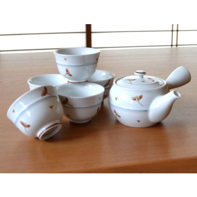 あかね草 M小急須茶器揃(化粧箱入)