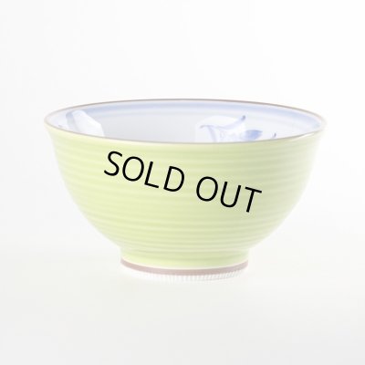 蘭の香り （緑）茶碗