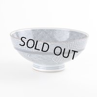 地紋織り （特大）茶碗