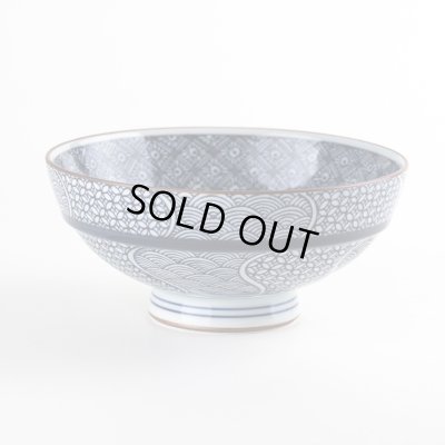 地紋織り （特大）茶碗