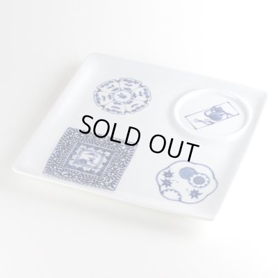 古伊万里百景 角トレー皿