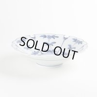 割草花兎紋 雪輪多用皿