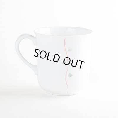 画像2: 水晶彫ハートライン（赤） マグカップ