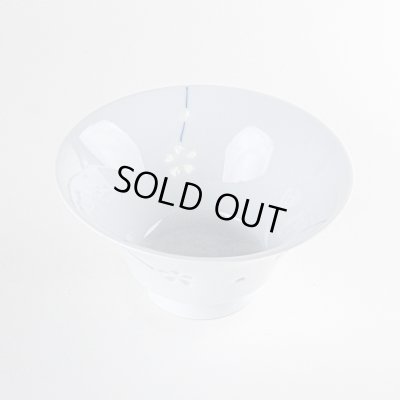 画像2: 【名入れ・名前入り】水晶彫花あそび（青）茶碗