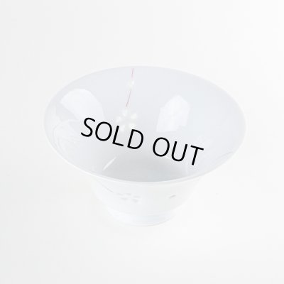 画像2: 【名入れ・名前入り】水晶彫花あそび（赤）茶碗