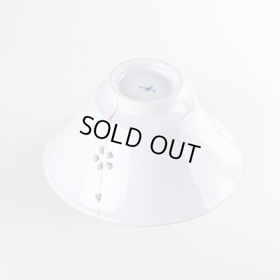 画像3: 【名入れ・名前入り】水晶彫花あそび（赤）茶碗